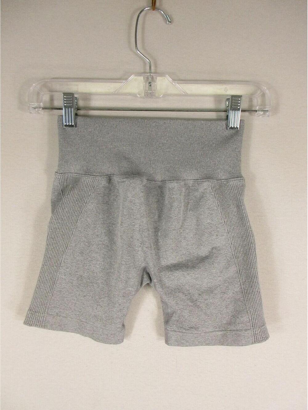 Bootyful by 90Degree Shorts Womens XS Seamless Hudson Everyday Bike Short Gray